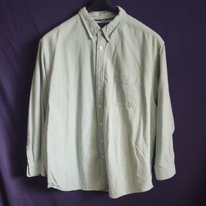 Roundtree & Yorke Light Green Casual Button Down Shirt